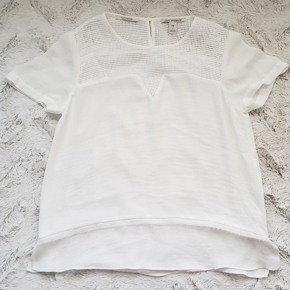 EUC Scotch & Soda Jolie Vagabonde Sheer, Weave, Euro Summer Top, size 1 (S/M)